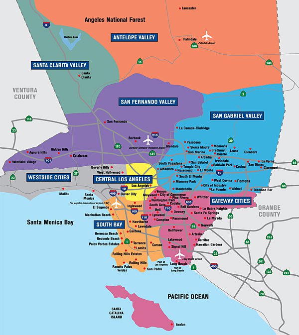 Pool Guard of LA - LA County Map
